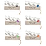 DH52023 3-Pack Stainless Straw Kit With Cotton Pouch And Custom Imprint